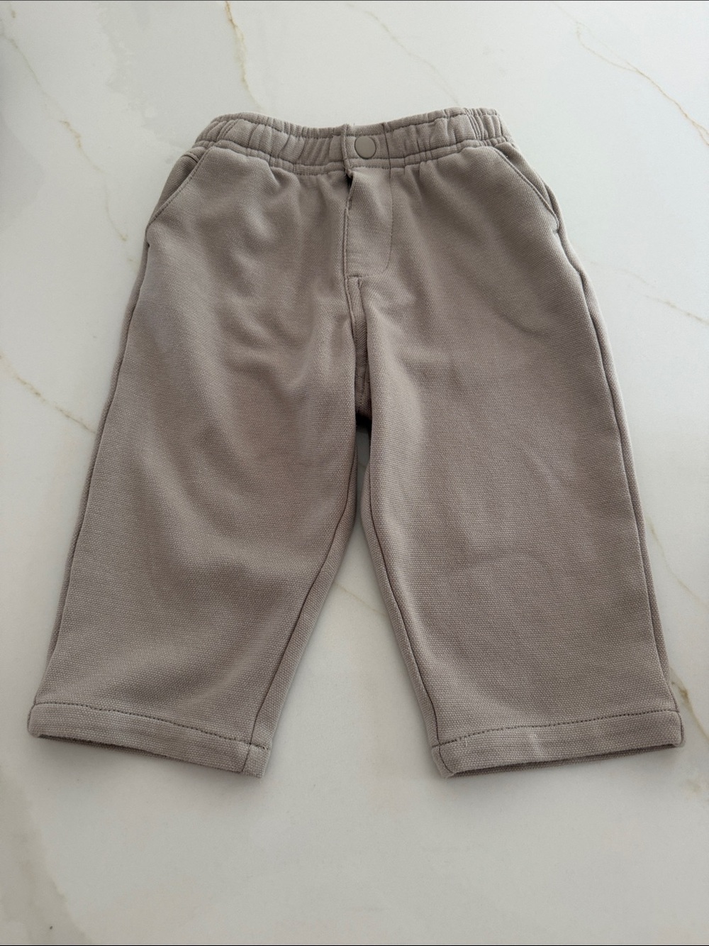Zara toddler Taupe Gray Cozy Pull-On Joggers 1 1/2 years